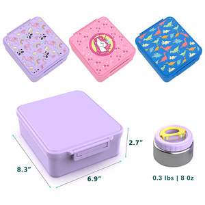 Food Grade PP <b>Plastic</b> <b>Lunch</b> <b>Box</b> 4 Compartment 1-3L Freshness Preservation For Kids School Use - Product Image 2