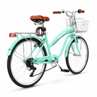 Vélo de ville classique en gros d'usine, cadre en acier, fourche rigide 24/26 pouces, 7 vitesses, vélo de banlieue urbain, jantes en alliage d'aluminium GCC