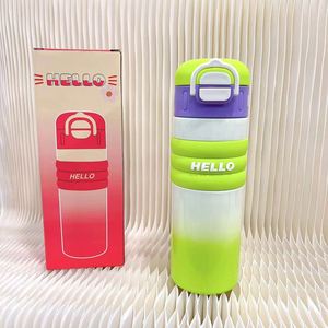 Custom Gift Logo 520Ml Creative Gradient Gradient Color Cup 316 Stainless Steel Flask Thermos Water <b>Bottle</b> - Product Image 4