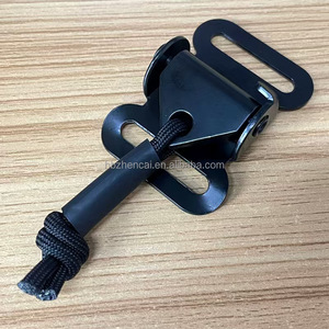 Fibbia a camma a molla in acciaio 50x38mm per regolazione rapida, fibbia scorrevole tattica per cinghie, per il collegamento di borse e tracolle - Product Image 3
