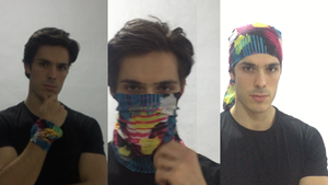 Bandana da Ciclismo in Poliestere 100% con Stampa Sublimatica Personalizzata, Disponibile in Taglie per Bambini e Adulti - Product Image 6