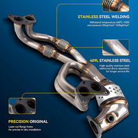 Pièces de système d'échappement automatique Direct-Fit Convertisseur catalytique à trois voies arrière pour Subaru Forester 2006-2016