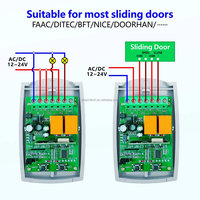 Interrupteur RF 433 MHz sans fil pour ouvre-porte de garage coulissant, télécommande DC AC 12V 24V, prise en charge du code roulant