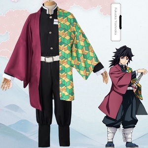 Conjunto de Disfraz de Halloween Zhilang Ghost Extinguishing Blade, <span class=keywords><strong>Anime</strong></span>, para Puerta de Cocina, Carbón Vegetal, Cosplay, Top, Pantalones, Falda, Poliéster, Unisex, para Tu Esposa - Product Image 4