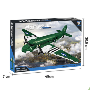 866 + Uds 1/48 soldados <span class=keywords><strong>americanos</strong></span> ejército colección histórica militar avión de combate Jet aviones juego de bloques de construcción regalo para niño - Product Image 3
