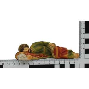 Sculpture religieuse de Jésus endormi ZICOM, environ. 13 cm Origine Allemagne (Modèle 9069-H051-13) - Product Image 5