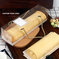 Contenants en plastique transparents de luxe jetables pour macarons, pains, gâteaux roulés et cupcakes – Emballages pour cupcakes
