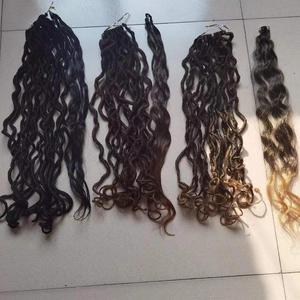 Mermaid Locs Messy Gypsy Faux Locs Crochet Trame Unique Déesse Cheveux Tresses Dreadlocks Ondulés - Product Image 2