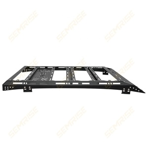 SEMRISE Barre de toit en acier allié robuste <span class=keywords><strong>pour</strong></span> Toyota Hilux Revo 4x4, ajustement universel, noir, capacité de 100 kg - Product Image 5