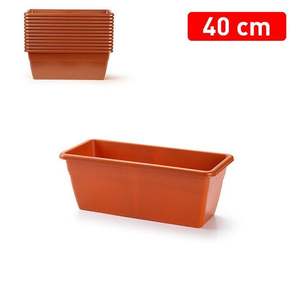 MACETA 40CM Elegante Maceta de Plástico con Diseño Cuadrado Minimalista para Uso en Interiores/Exteriores, Macetas con Estilo - Product Image 2