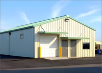 Kits de hangar, atelier, garage et abri de voiture modernes en structure acier préfabriquée