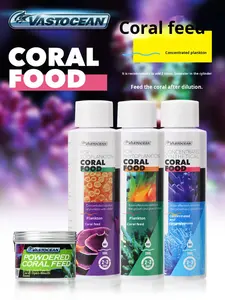 Nourriture concentrée liquide pour coraux à descente lente pour aquarium de poissons avec artemias, rotifères et plancton - en bouteille - Product Image 1