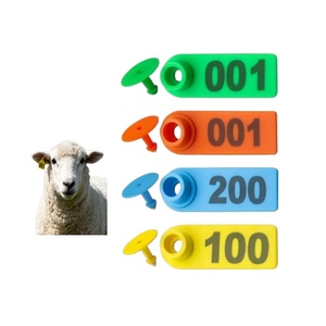 Custom Yellow Green Orange Blue Color Animal Ear <b>Tag</b> for Lamb Goat Sheep Pig Farm <b>Track</b> - Product Image 2