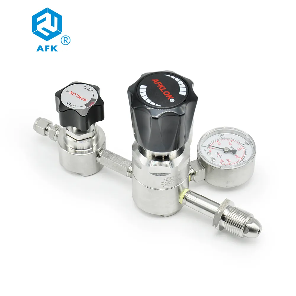 Wholesale High Quality Butane Gas SS316 Pressure Reducing Regulator Valve Pressure Gauge Regulator