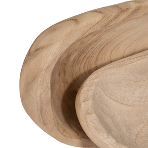 Ciotola ovale in legno per tavolino da caffè e piano cucina, vassoio decorativo moderno, centrotavola, complemento d'arredo per la casa - Product Image 6