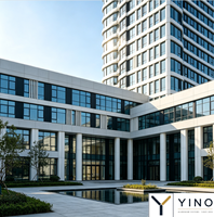 Fenêtre en aluminium à double vitrage résistante aux explosions pour immeuble de bureaux, avec système de bascule et de rotation, réduction de 25% du coût