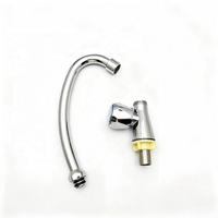 Robinet mélangeur de cuisine et de salle de bain à montage sur plan, eau froide uniquement, monocommande, avec bec pivotant pour évier
