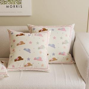 Hoshom konfor saf pamuk yastık kılıfı yumuşak cilt dostu % 100% pamuk yastık kılıfları özel tasarım kanepe dekoru yastık kapakları - Product Image 3