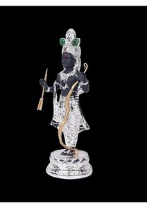Silver Plated Ram Lala Idol Lord Shri Ram <b>Religious</b> <b>Statue</b> for Puja Home Temple Ayodhya Inspired Decor Gifting Item - Product Image 5