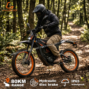 04 PRO 4000W มอเตอร์ไซค์วิบากพลังสูง สำหรับขับขี่บนทางวิบาก ระบบขับเคลื่อนกลาง แบตเตอรี่ 70V 36Ah ความเร็วสูงสุด 100 กม./ชม. - Product Image 3