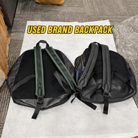 Assortiment de sacs à dos en cuir d'occasion authentiques, bretelles réglables, intérieur spacieux, idéal pour les escapades de week-end et l'école