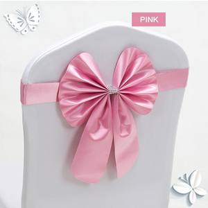 רחיץ קשת ספנדקס סאטן חגורה מלון מסיבת דקורטיבי יו"ר Sashes - Product Image 5