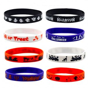 สายรัดข้อมือซิลิโคนลายฟักทองผีฮาโลวีน ดีไซน์ใหม่ ราคาถูก ปรับแต่งโลโก้และข้อความได้ - Product Image 1