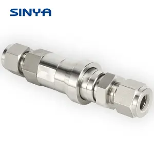 High Pressure Stainless Steel 316/316L Thread / Compression Ends 3000 Psi QC Fittings 3/8in Male Hydraulic Quick Connecter