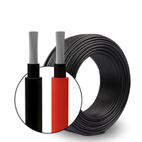 Cable Solar Fotovoltaico de CC de Alto Voltaje de 1.8kV, Aislamiento XLPO, Cobre Estañado, 2.5-4mm2, para Granjas Solares Industriales