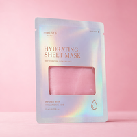 Prix d'usine – Sachet cosmétique rose en feuille laminée pour masque facial, emballage thermoscellable pour masque en feuille avec marque personnalisée