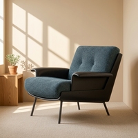 Promotion Chaise individuelle en similicuir OEM, fauteuil de loisirs rembourré en mousse haute densité, vente en gros d'usine, mobilier de maison