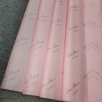 Papier de Soie Rose Personnalisé avec Logo Imprimé pour Emballage de Vêtements et Chaussures