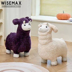 WISEMAX MEUBLES Meubles modernes pour chambre d'enfant Poupée de mouton de dessin animé créatif Jouet en peluche pour enfants Tabouret en peluche Chaise Cadeau pour enfants - Product Image 1