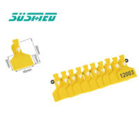 Étiquettes d'oreille personnalisables de bétail en plastique de TPU pour des étiquettes d'oreille de bétail de moutons et de chèvres de bétail