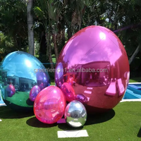 Boule miroir flottante géante tendance 2025, Globos De Fiesta 2025, boule gonflable brillante, décoration Orbz pour les événements de mariage D