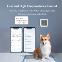Thermomètre intelligent OLED Zigbee 3.0 TH03 TUYA EWELINK, commande vocale, prend en charge l'application EWELINK, contrôle à distance, température de la maison et du garage