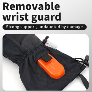 Gants chauffants imperméables avec fermeture éclair personnalisée, gants de ski, mitaines de snowboard avec mitaines <span class=keywords><strong>chauffantes</strong></span> électriques durables - Product Image 5