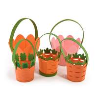 Décorations de Pâques personnalisées, cadeaux pour enfants, chasse aux œufs, fournitures pour fêtes de Pâques, paniers de Pâques en feutre