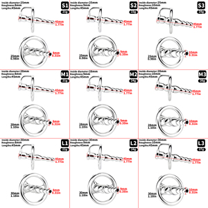 FRRK <span class=keywords><strong>Urethral</strong></span> Plug Edelstahl Penisring Pferdeaugen-Stick Hohle Urethralperlen Obstruktionsstab Penisstimulator Sexspielzeug für Männer - Product Image 6