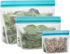 Custom Logo Food Grade PE Slider Ziplock Bags, <b>Freezer</b> Safe Reusable Recyclable Zipper Bags for Food <b>Storage</b>, OEM Factory - Product Image 6