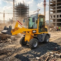 4x4 Frontlader mit Changchai-Motor ZL08 Mini-Radlader Kleiner Frontlader Hoflader Verkaufsschlager in Deutschland