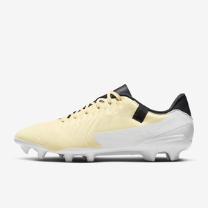 Low Cut Soccer Cleats Lace Up Firm Ground Football <b>Boots</b> Cream White Texture Upper Non Slip Stud Outdoor Soccer Shoes - Product Image 2
