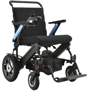 2025 Precio de fábrica Silla de ruedas eléctrica ligera con batería para adultos Estilo deportivo plegable portátil y manual - Product Image 5