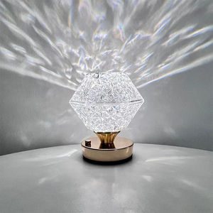 Lampe de projection LED boule de cristal, chargeur USB, contrôle tactile, 3 couleurs, ambiance romantique, veilleuse, salon, chambre à coucher, décoration intérieure - Product Image 4