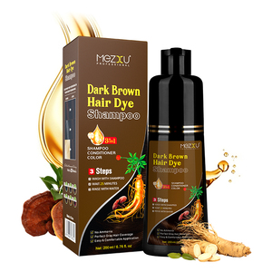 Shampoo Colorante Permanente Marrone Scuro al Ginseng con Olio di Argan 3 in 1, Copertura Duratura dei Capelli Grigi <span class=keywords><strong>Senza</strong></span> <span class=keywords><strong>Ammoniaca</strong></span> 200ml - Product Image 1