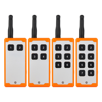 Télécommande industrielle à code d'apprentissage, métal, 4 boutons, étanche, 200 mètres, 315/433 MHz, rechargeable par USB