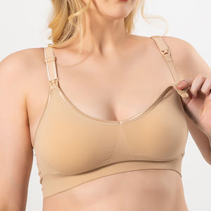 Venta al por mayor de fábrica Mujeres Frente Abierto Inalámbrico Embarazada Ligeramente <span class=keywords><strong>Lactancia</strong></span> Maternidad Enfermerí<span class=keywords><strong>a</strong></span> Sujetadores Sexy <span class=keywords><strong>Sujetador</strong></span> de <span class=keywords><strong>lactancia</strong></span> acanalado - Product Image 5