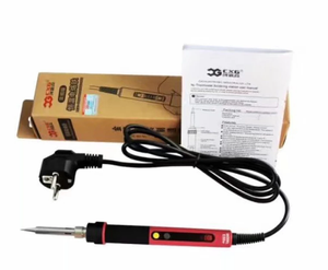 Soldador eléctrico ajustable <span class=keywords><strong>CXG</strong></span> E60w/90w/110w LCD temperatura Digital LED Enchufe europeo + 10 puntas de soldadura con soporte - Product Image 6