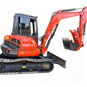 Kubota KX057-4 Mini Crawler Excavator, 5.7 Ton Small Digger, Original Kubota Engine, Energy-saving Hydraulic System - Product Image 1