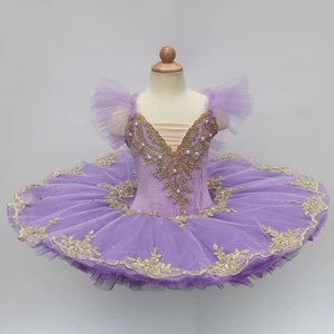 Vestito da ballo <span class=keywords><strong>con</strong></span> maniche a sbuffo, scollo a V, perle ricamate, strass, tutù da <span class=keywords><strong>ballerina</strong></span>, gonne da ballo, costume da palcoscenico per bambini - Product Image 4